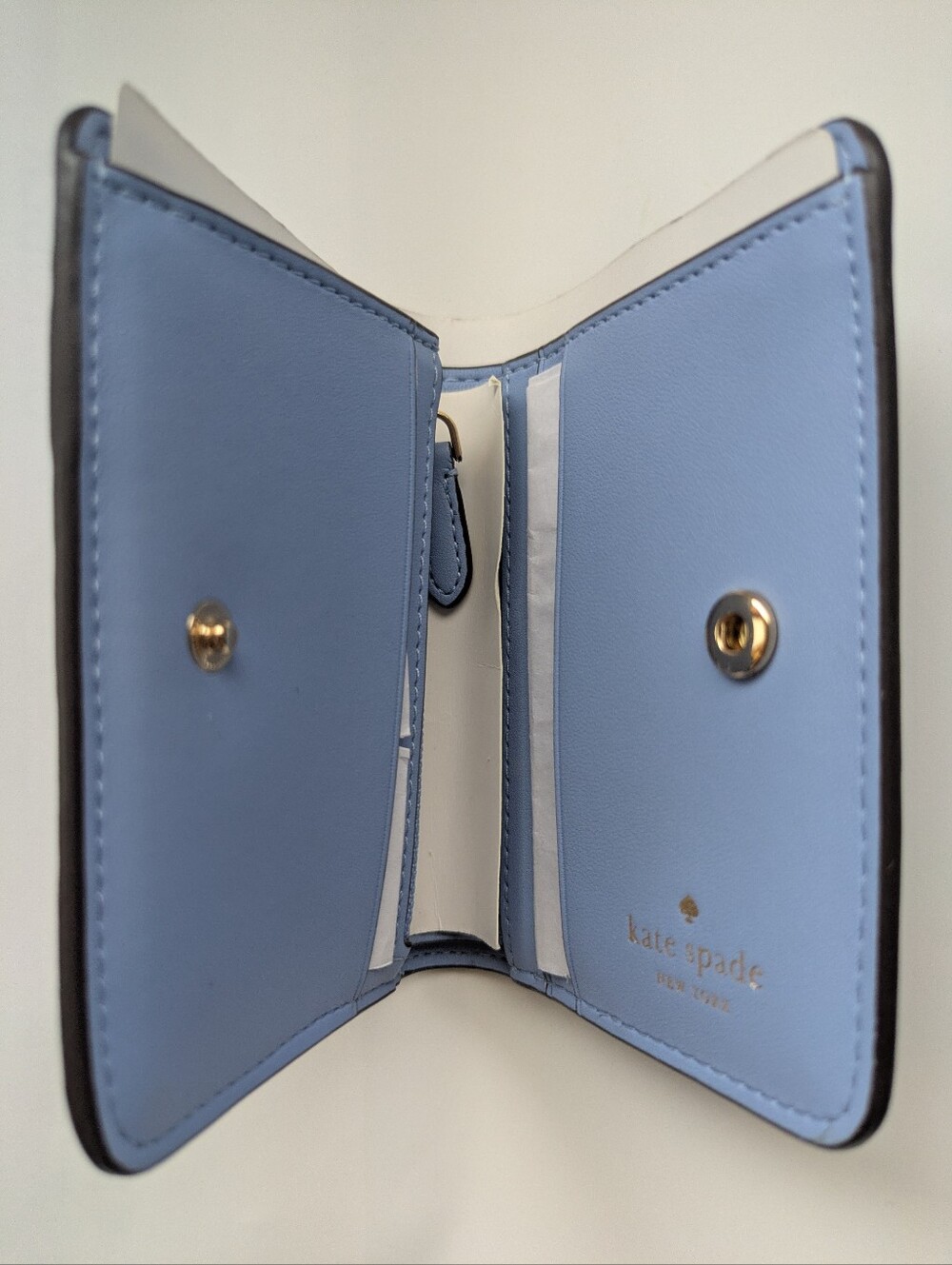 Kate Spade Madison Small Bifold in Frosted Blue